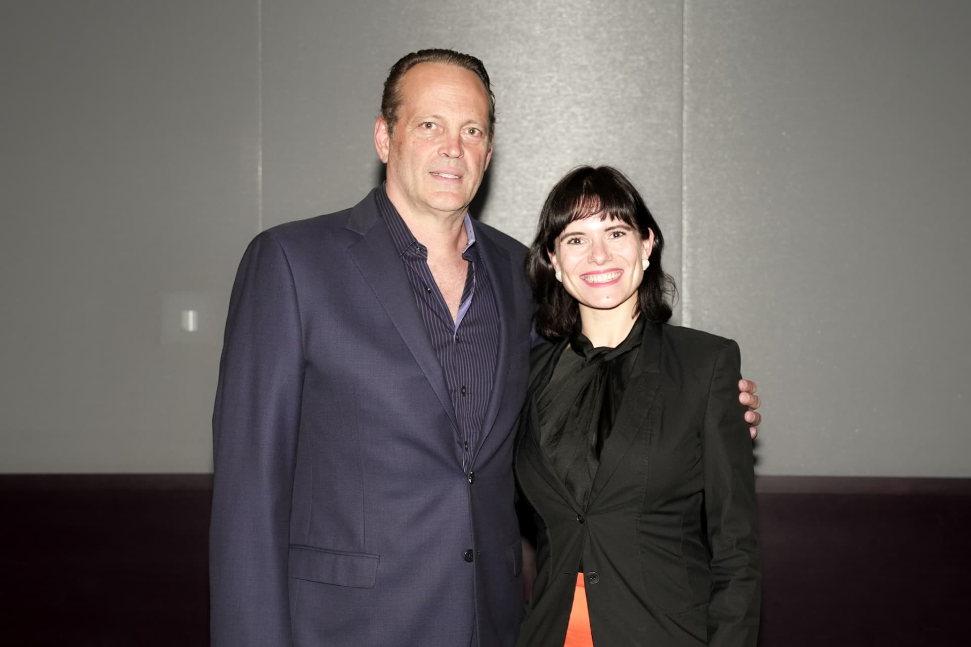 Janine Jakob with actor Vince Vaughn